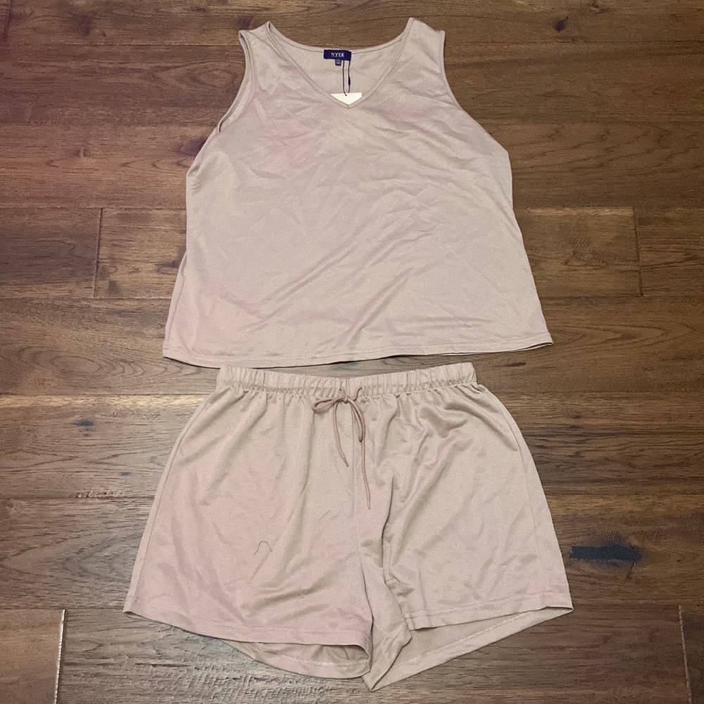 NYDJ French terry tank and shorts lounge set. BNWT